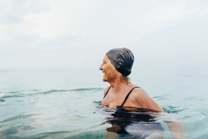 a man in the water