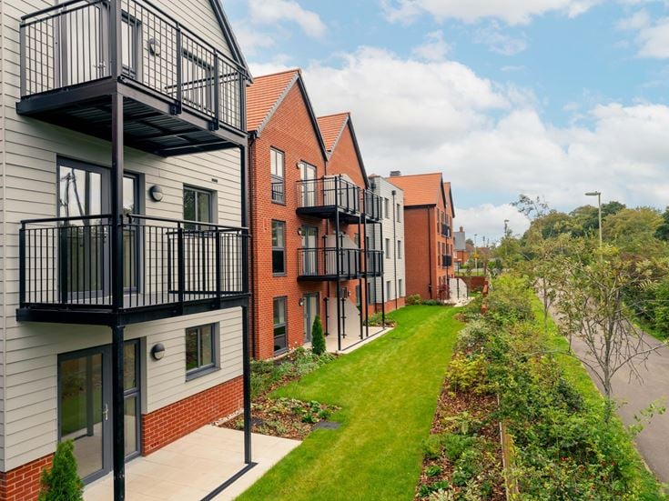A McCarthy & Stone development, consisting of multiple retirement apartments with balconies.