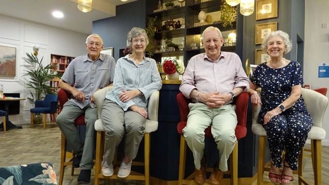 Micheal and Jean and Dave and Cynthia have found friendship at their retirement community in Cambridgeshire.
