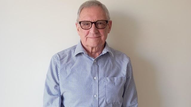 George at his McCarthy & Stone retirement property in Standish, Greater Manchester