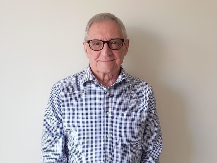 George at his McCarthy & Stone retirement property in Standish, Greater Manchester
