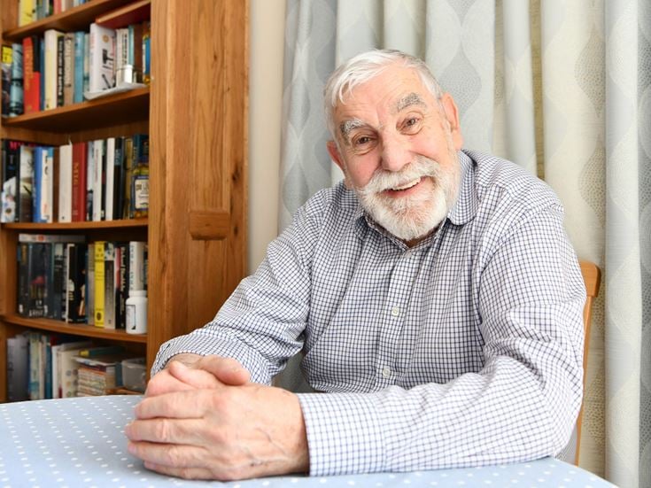 a person sitting at a table