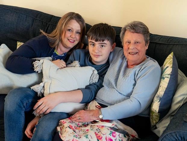 Christine with her daughter Alison and Grandson Thomas