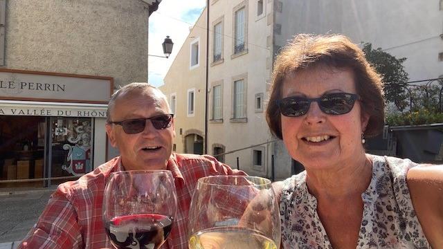 Malcolm and Gerri enjoying retirement since moving to Devonshire Place