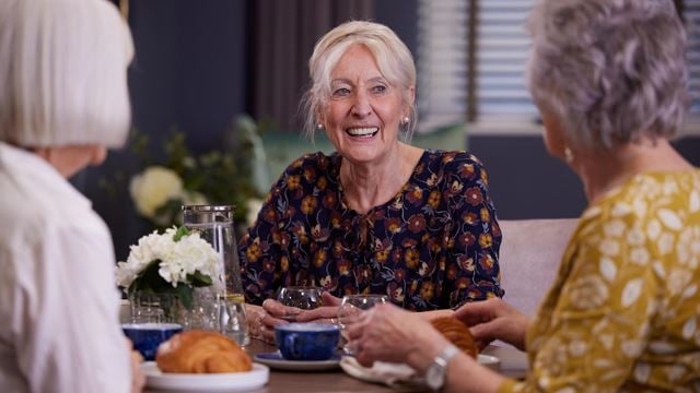 a few women having a conversation