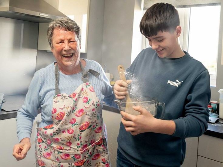 Christine and her grandson Thomas