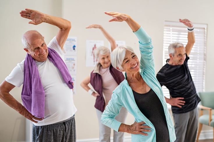 a group of people dancing