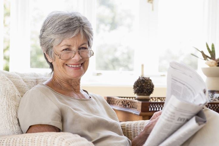 a woman reading a book
