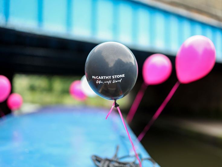 a group of balloons