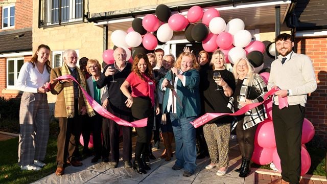 Charlie Dimmock cuts the ribbon to officially open Penny House