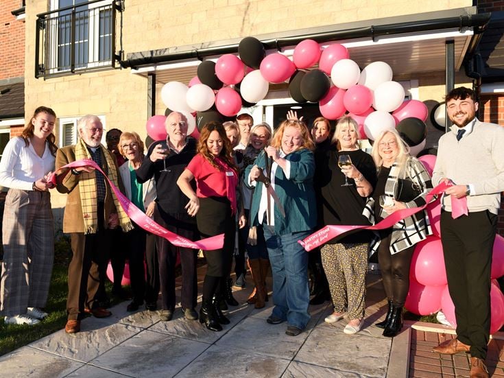 Charlie Dimmock cuts the ribbon to officially open Penny House