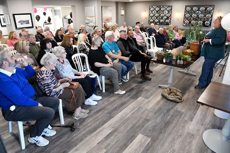 Guests take in all of Charlie's tips