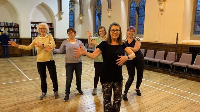 McCarthy & Stone homeowner Lynne’s dance class for the over 50s is just across the road from her retirement property in Sunderland. She says, “it keeps us young”.