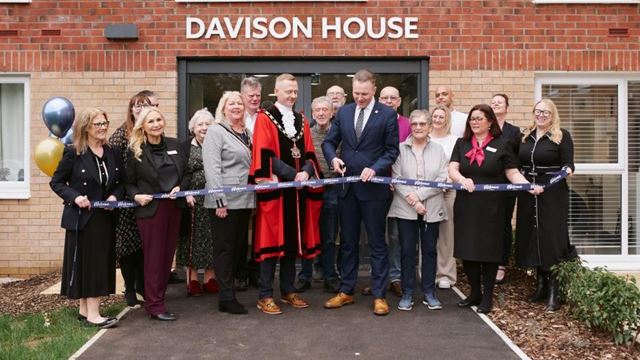 Member of Parliament and local Mayor join Davison House residents for official ribbon cutting
