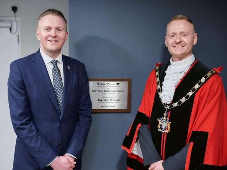 Member of Parliament and local Mayor open Davison House