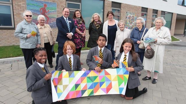 Homeowners_ McCarthy & Stone Sales Exec_ Art Teacher_ Local Artist and Arts Officer with Year 7 pupils