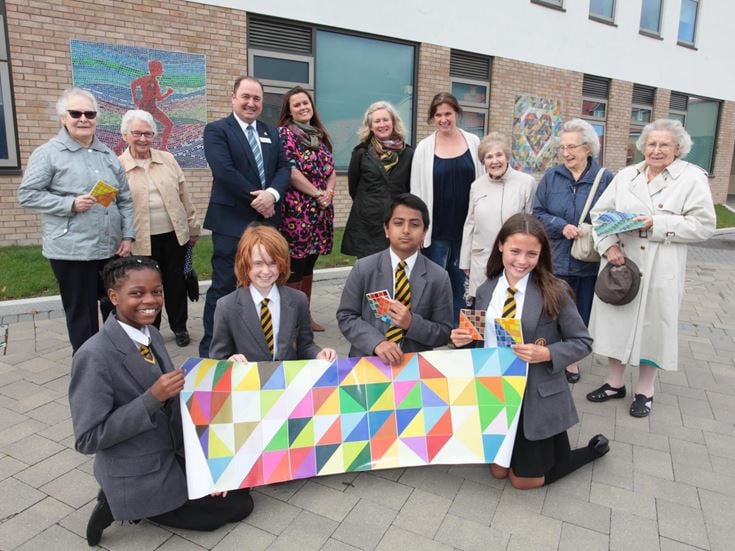 Homeowners_ McCarthy & Stone Sales Exec_ Art Teacher_ Local Artist and Arts Officer with Year 7 pupils
