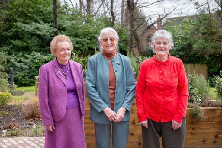Professor Margaret Clark OBE with friends