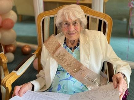 Marjory celebrated 100th birthday at McCarthy & Stone retirement home in Scotland