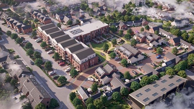 aerial view of Wimborne retirement village