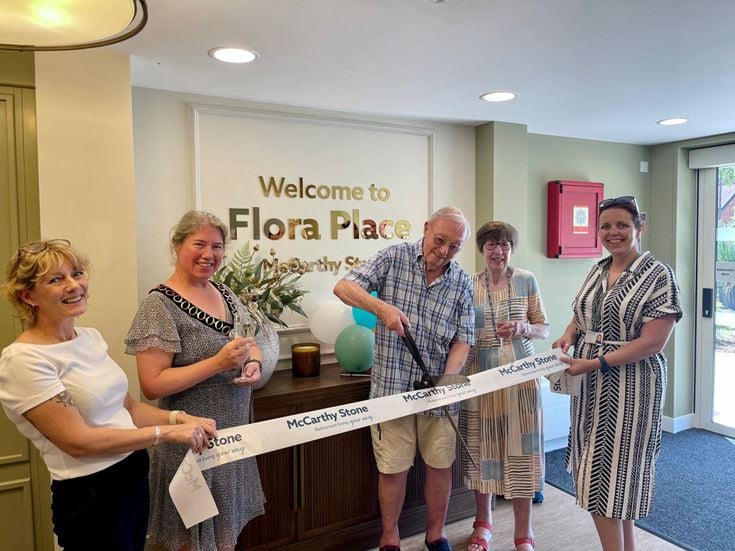 Grand opening event at Flora Place.
