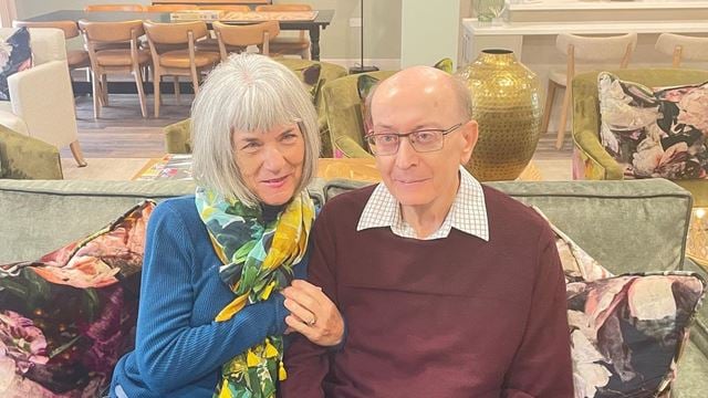 Mr and Mrs Hewitt, homeowners at Roslin Place in Hook