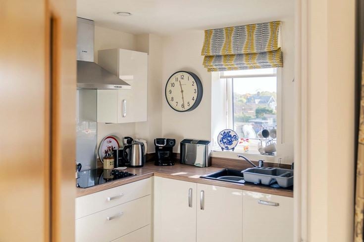 A view of the Gordons' kitchen