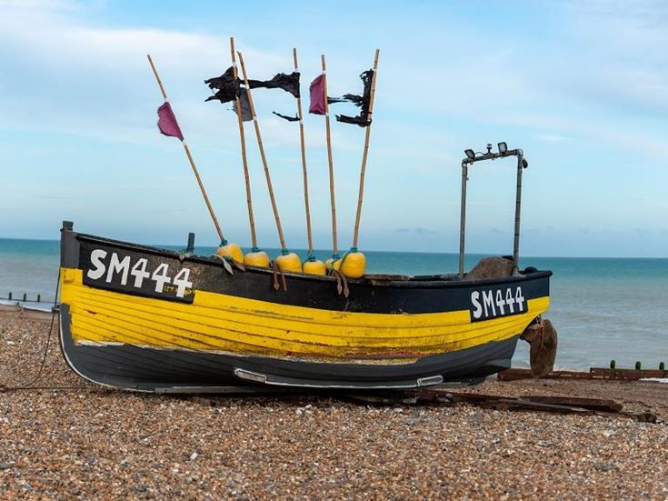 Boat on Worthing beach
