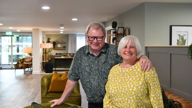 Seniors Lesley and Ian enjoy the benefits of Shared Ownership, Rugby, Warwickshire