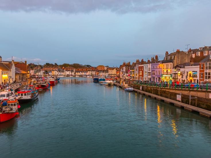 Weymouth harbour in Dorset