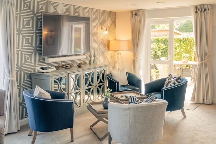 A communal lounge area in a Retirement Living PLUS development