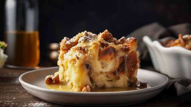 Marmalade and Whisky Bread and Butter Pudding