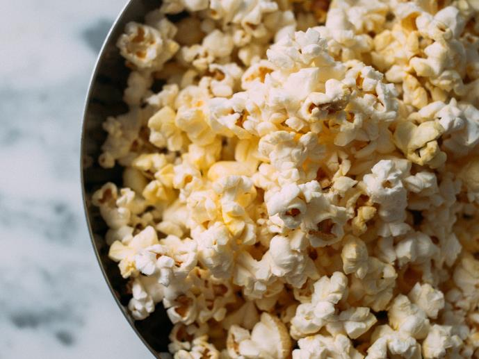 a bowl of popcorn