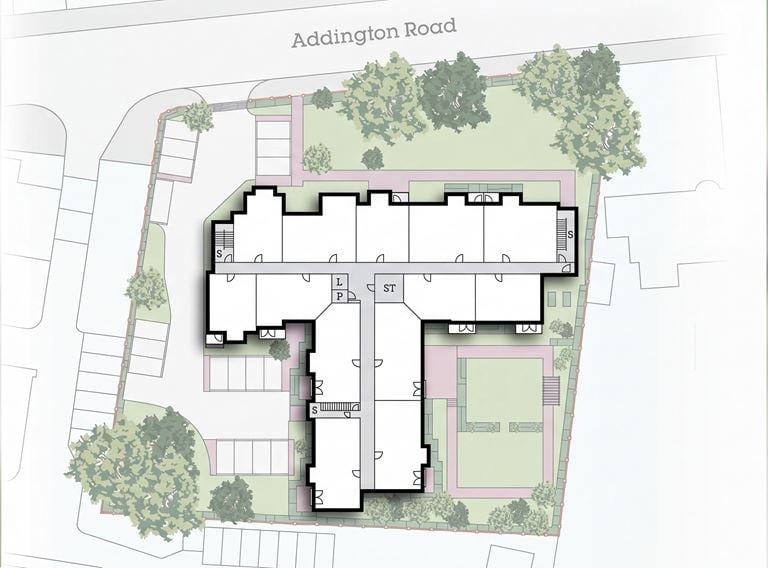 Apartment 11 position on diagram, engineering drawing. Available.