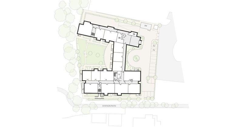 Apartment 21 position on diagram, engineering drawing. Available.