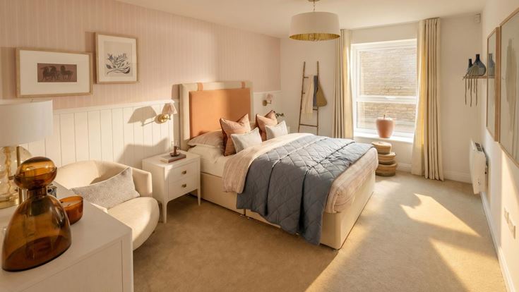 Retirement property bedroom in Stamford