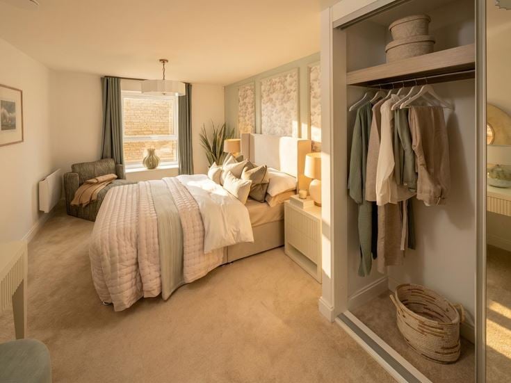 Large bedroom at Retirement Living development Barley Ridge Gardens