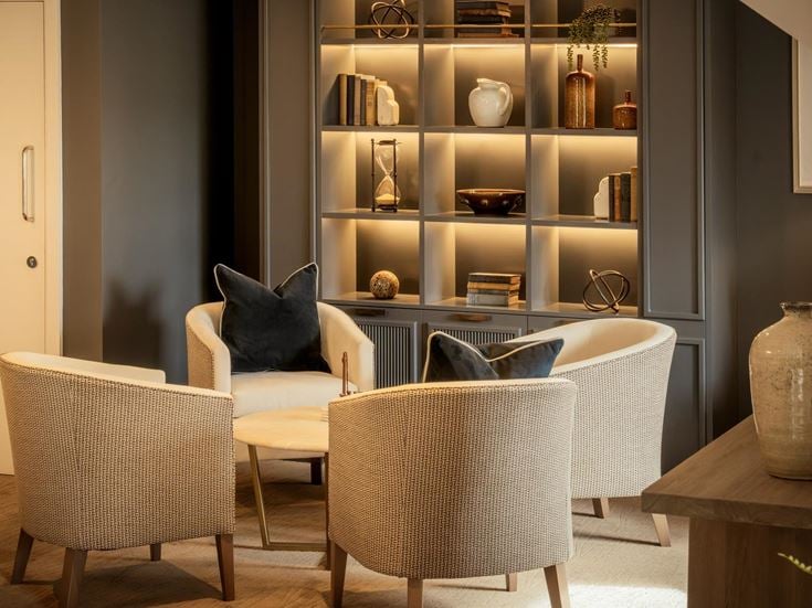 Communal lounge at Barley Ridge Gardens Stamford