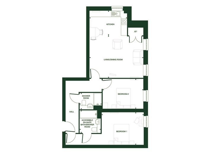 Apartment 27 floor plan