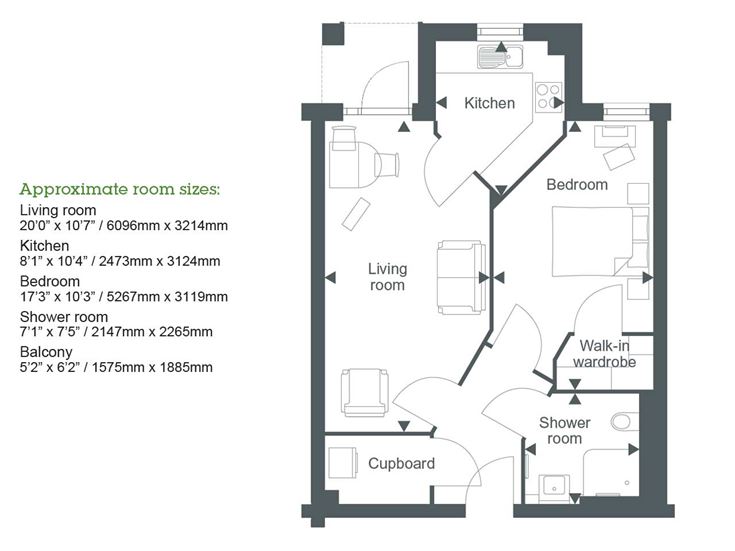 Apartment 19 floor plan