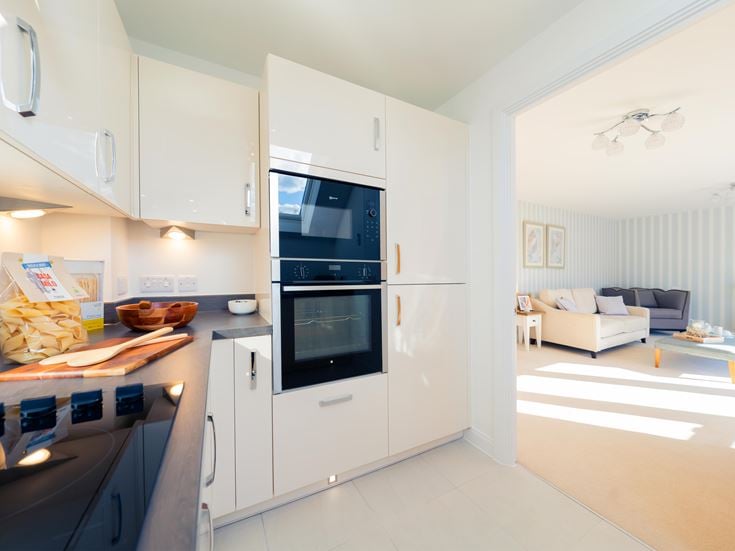 Birch Place kitchen and living room