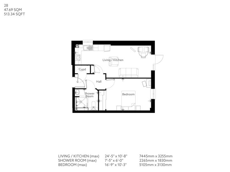 Apartment 28 floor plan