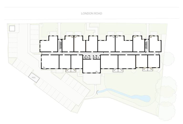 Apartment 28 position on diagram. Available.