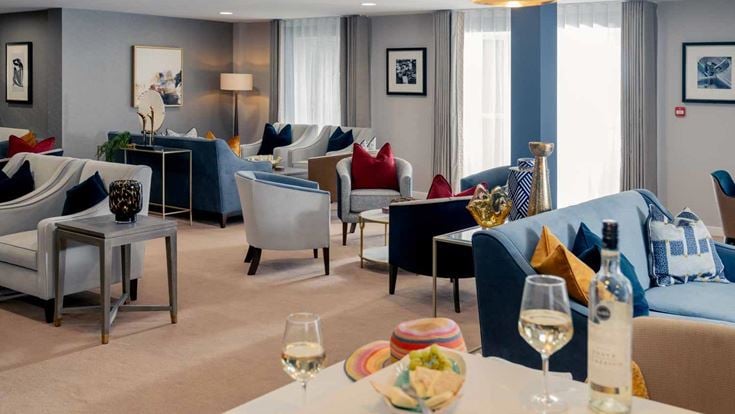 Centennial Place lounge & kitchen