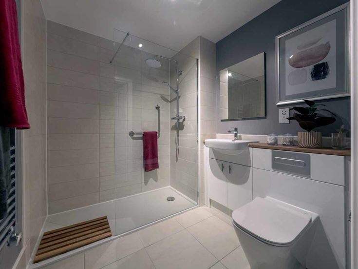 Centennial Place apartment bathroom