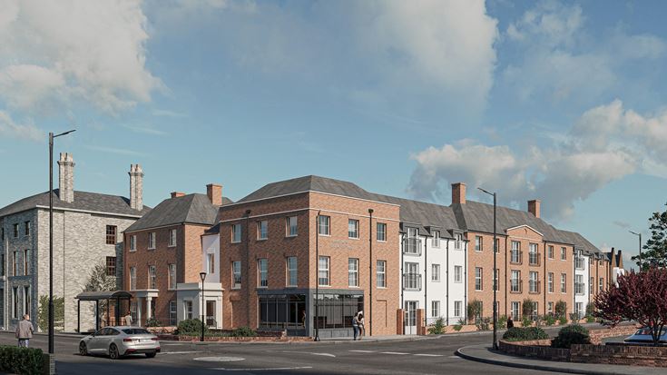 a large brick building