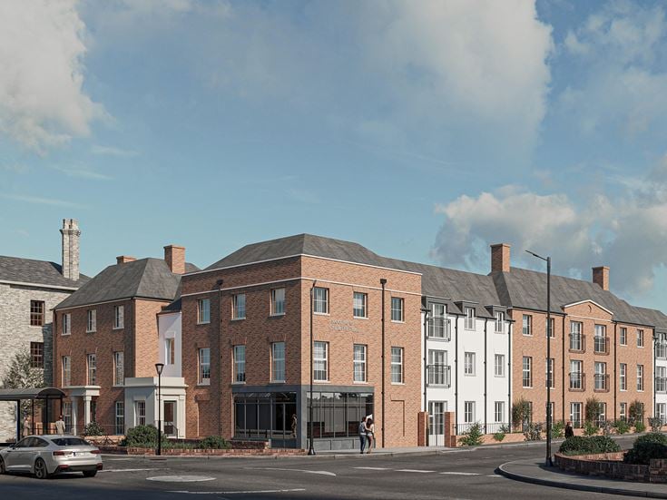 a large brick building
