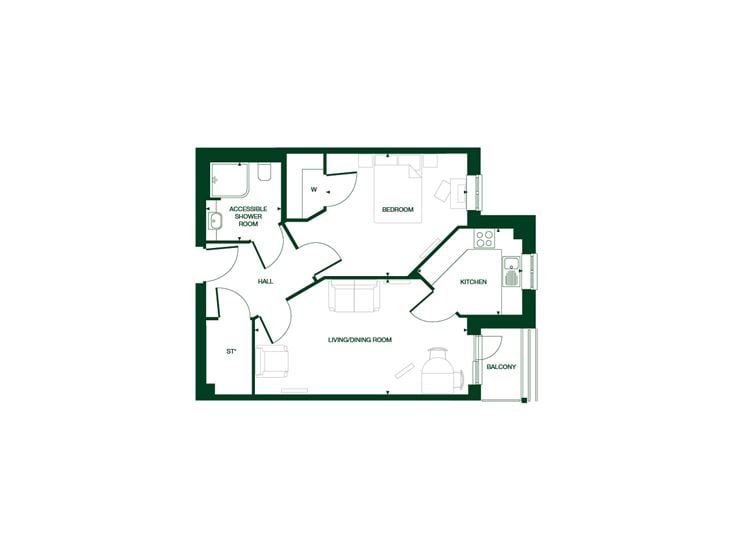Apartment 8 floor plan