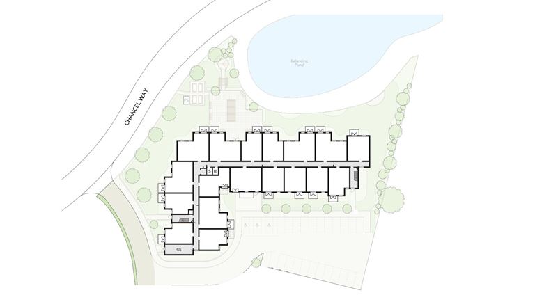 Apartment 32 position on diagram, engineering drawing. Available.