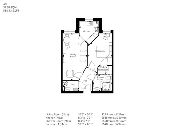 Apartment 48 floor plan